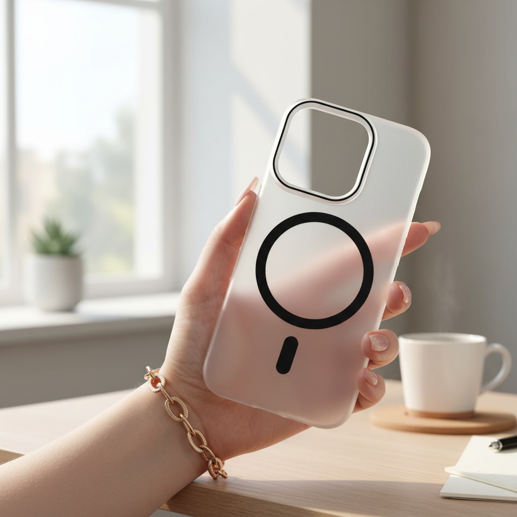 کاور گوشی iPhone 15 Pro اورجینال Creative Case Syndee مات با مگ سیف مشکی